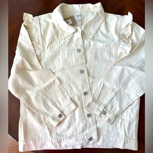 Hayden Los Angeles Carsen Cream Twill Jacket Women’s 1XL NWT New